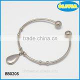 Trending Hot Products Stainless Steel Material Stainless Jewelry Bangle With Water-drop Pendant thumbnail-2