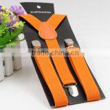 Fashion Accessories Orange Color Braces Best Suspenders for Kids
