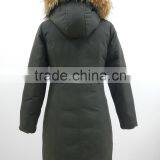 Reversible Long Hair Faux Fur Hood Womens Long Down Coat thumbnail-6