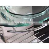 Wall Mounted Glass Vanity With Stainless Steel Shelf thumbnail-4