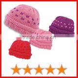 Fancy Braid Little Girl Knitted Beanie Winter Hats (SU-KH53005)