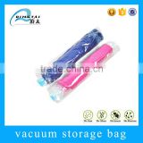 China manufacturer clear custom printed travelling roll-up vacuum storage bag