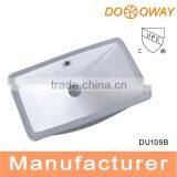 UPC Rectangle Undercounter Bathroom Sinks DU109B
