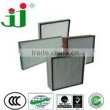 Galvanized Frame Panel Hepa Filter With Aluminum Foil Separator