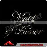 Beautiful Hotfix Motif Design Maid of Honor Rhinestone for Garment thumbnail-1