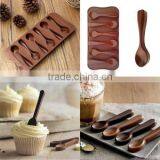 3D Silicone Baking Mould Spoon Chocolate Biscuit Candy Jelly Decorating Mold thumbnail-3