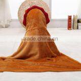 Embroidery Bear Baby Soft Thick Coral Fleece Baby Blanket thumbnail-5