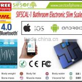 SIFSCAL-1 Bathroom Electronic Slim Scale. 24H/7 Day Electronic Weight Scale. Slim Bluetooth Bathroom Scale .