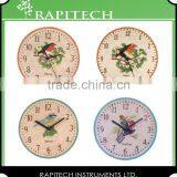 12 Inch Outdoor Polyresin Garden Thermometer Clock thumbnail-2