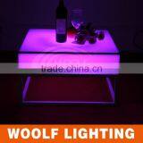 Waterproof Stylish LED Square Bar Tables With Metal Stand thumbnail-5