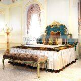 Neo-Classic French Style Peacock Green Bedroom Furniture Wooden Carving Dressing Table/ Antique Palace Dresser Makeup Table thumbnail-5