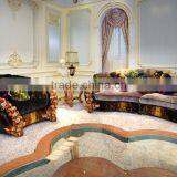 Latest Fabulous King Size Bedroom Set Furniture/ Rococo Bedroom Furniture With Wooden Hand Carving Luxury Double Bed Design thumbnail-6