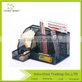 Store More Mesh 3 Tier Rack and 5 Upright Sections Metal Magazine Office Desk Organizer thumbnail-4