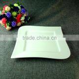 Top Choice Dinnerware Rectangular Porcelain Unbreakable Plate Stock thumbnail-2