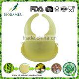 Popular Design Cartoon Pattern Unique Bamboo Powder Bib for Baby thumbnail-1