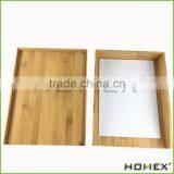 Natural Bamboo Office Paper Tray/ Desk Letter Tray Homex-BSCI thumbnail-1