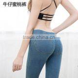 2017 Latest Design High Waist Elastic Active Womens Yoga Pants Skinny Pant for Sexy Girls thumbnail-1