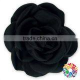 Wholesale Small Black Satin Handmade Flower for Flower Headbands thumbnail-1