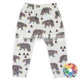 Baby Boy Stripe Ankle Pants Bear Print Children Cotton Pants thumbnail-3