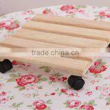 Solid Wood With Wheels Flower-stand thumbnail-3