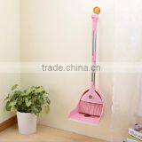 High Quality Plastic Broom Dustpan Cleaning Sets With S/S Stick 85cm Soft Hair Length 10.5cm thumbnail-2
