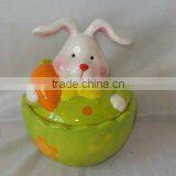 Ceramic Easter Rabbit Jar thumbnail-1