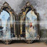 PU Mirror Eco-friendly Wall Picture Frame Manufacturer Ornate Mirror Frame Wholesales thumbnail-3