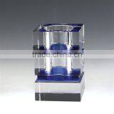 JINGYAGE Office Table Set Blue&Green Colorful Crystal Pen Holder for Business Gift thumbnail-2