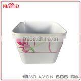 Fashionable Houseware Flower Planting Wholesale Square Melamine Plastic Flower Pot thumbnail-1