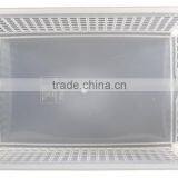 Clear Basket Storage Bin Organizer With Handle thumbnail-3