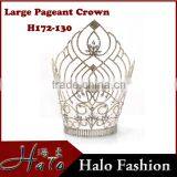 Hair Accessories 30cm Tall Large Size Rhinestone CCrystal Beauty Pageant Crowns&Tiaras thumbnail-1