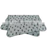 Cute Pet Puppy Dog Cat Blanket Paw Prints Soft Warm Fleece Mat Bed Cover (Color: Gray(S,M), Light Brown(L) ) thumbnail-5