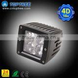 Auto Led Work Light 4d Lense Ip67 10-30v Square Jeep Off-road Working Lights thumbnail-1