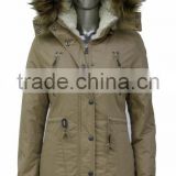 Cotton parka jacket for women