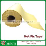 yellow paper hot fix tape roll for t-shirt