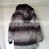 GZY Slim and Fashion Model Middle East Goose Down Jacket Women Fashion Double Layer Stock Guangzhou Factory 2017 Heavy Latest thumbnail-5