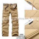 Mens Cargo Pants Plain Khaki Trousers 100% Cotton Custom Made in China thumbnail-2
