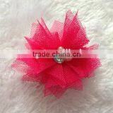 Wholesale Baby Girl Hair Accessory Chiffon Flower Child Head Flower No Clip thumbnail-3