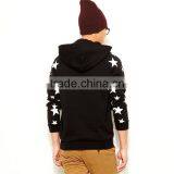 Bulk Stylish Hoody Sweatshirt Star Print Sleeve Cheap Black Hoodies thumbnail-4
