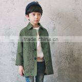 S60063B Boy's Korea Style Long Coat Kid's Fashion Dust Coat thumbnail-1