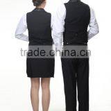 Juqian Custom High End Slim Fit Western Restaurant Waitress Tuxedo Uniform Designs thumbnail-6