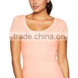 Next Level Apparel Ladies' The Scoop Tee - Made From Pre-shrunk 100% Combed Cotton Jersey and Comes With Your Logo. thumbnail-1