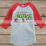Christmas Red Print Long Sleeve T-shirt Baby Boy Dress Clothes Boys Stylish T-shirt Designs thumbnail-1