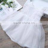 2017 Modern Summer Pure Colour Flying Sleeve Dresses With Frock Dresses thumbnail-3