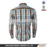 Latest Fashion Men Casual Shirts Plaid Fabric Button up Shirts for Men thumbnail-3