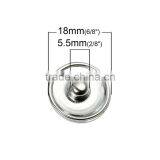 Custom Jewelry Bird Pattern 18mm Glass Buttons For Snap Button Bracelets thumbnail-2