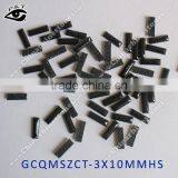 3x10mm Rectangle Strip Rhinestone Hot Fix Epoxy Rhinestone Black Color thumbnail-1