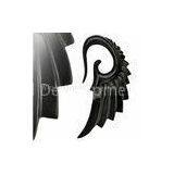 New 2mm, 2.5mm Black Swan Wing Uv Acrylic Plugs, Tunnels, Tapers Body Piercings Jewelry