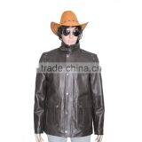 Black Cow Hide Soft Leather Jacket Available in All Sizes thumbnail-2
