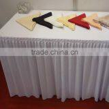 100% Polyester Table Skirts for Banquet Wedding Table Linen Table Skirts